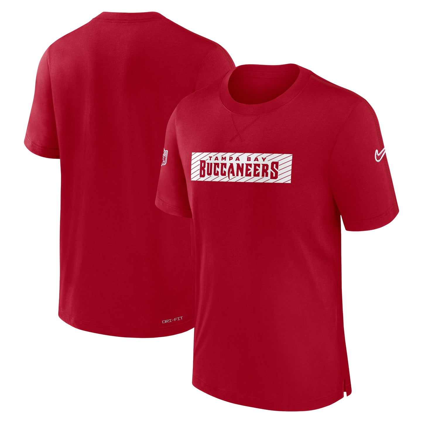 Men's Nike Red Tampa Bay Buccaneers Sideline Player Performance T-Shirt