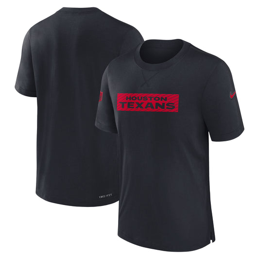 Men's Nike Navy Houston Texans Sideline Player Performance T-Shirt