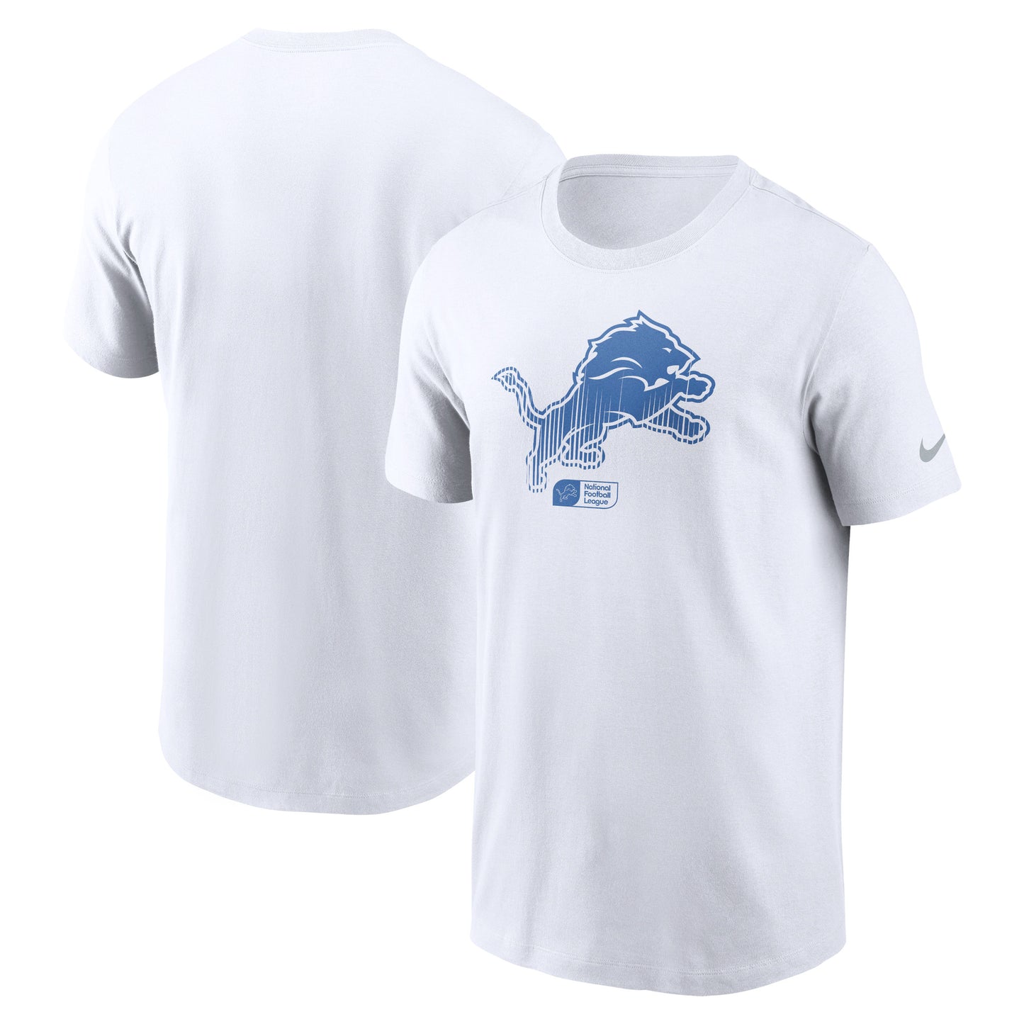 Men's Nike White Detroit Lions Faded Essential T-Shirt