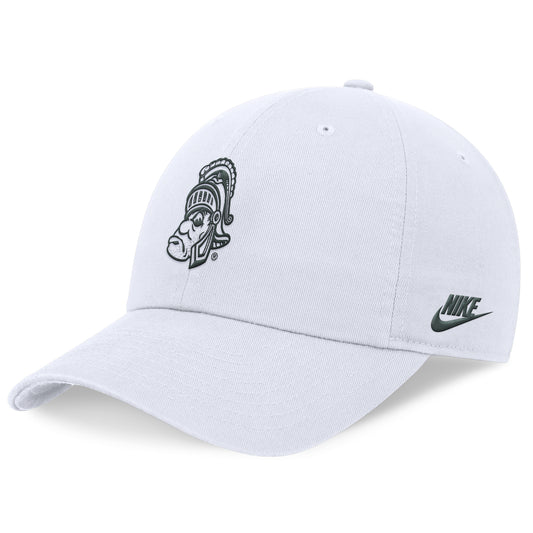 Men's Nike White Michigan State Spartans Legacy Club Performance Adjustable Hat