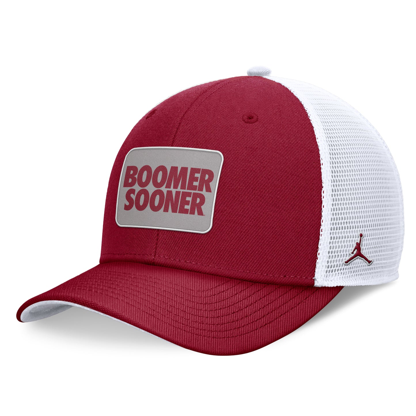 Men's Jordan Brand Crimson/White Oklahoma Sooners Local Rise Trucker Adjustable Hat