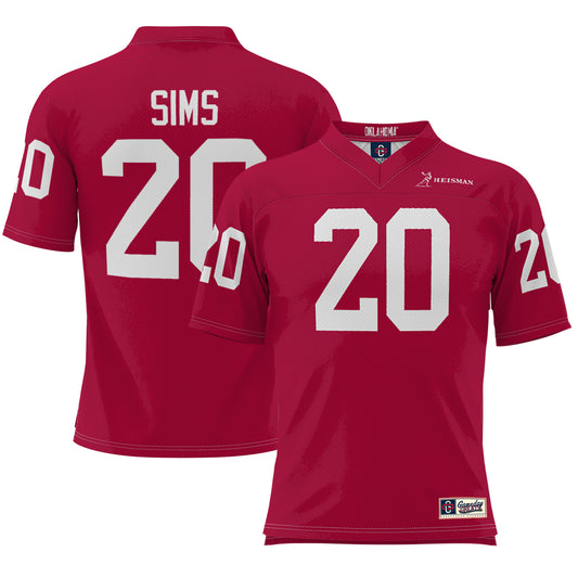 Youth Billy Sims Crimson Oklahoma Sooners Heisman Football Jersey