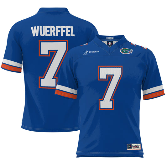 Men's Danny Wuerffel Royal Florida Gators Heisman Football Jersey