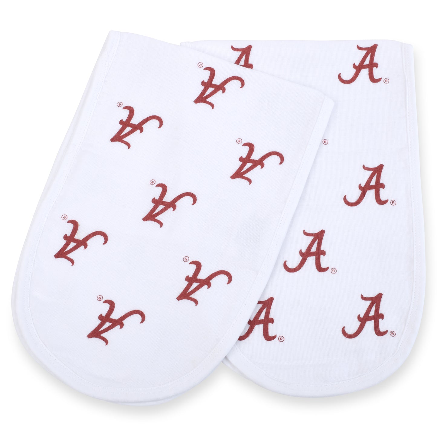 Infant Three Little Anchors Alabama Crimson Tide 2-Pack Muslin Burp Cloth Set