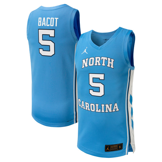 Men's Jordan Brand Armando Bacot Carolina Blue North Carolina Tar Heels NIL Basketball Replica Player Jersey