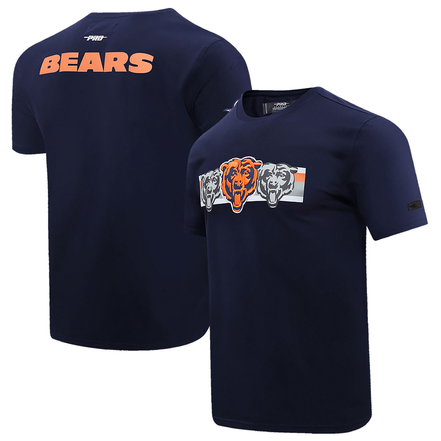 Men's Pro Standard Navy Chicago Bears Retro Striper T-Shirt