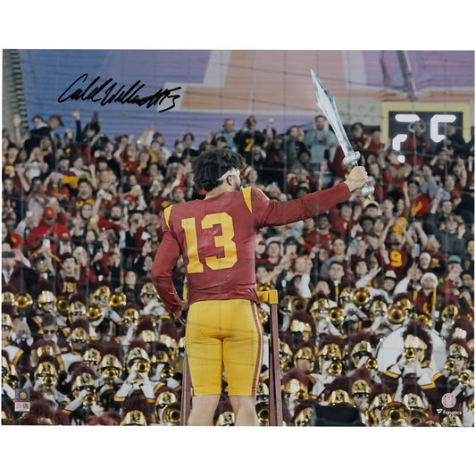 Caleb Williams USC Trojans Autographed 16" x 20" Conducting Band Photograph