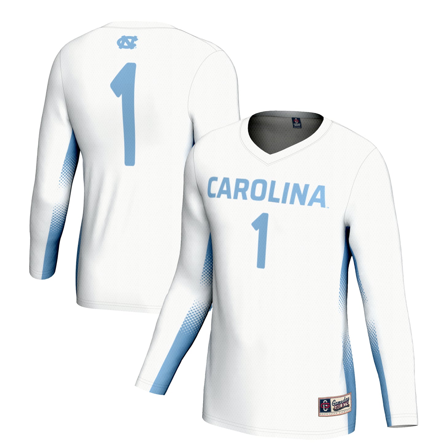 Youth GameDay Greats #1 White North Carolina Tar Heels Lightweight Women's Volleyball Jersey