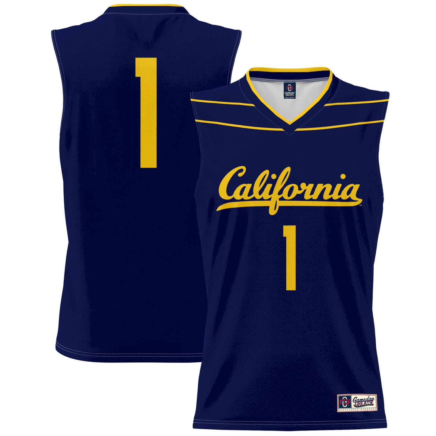 Youth GameDay Greats #1 Navy Cal Bears Lightweight Basketball Fashion Jersey