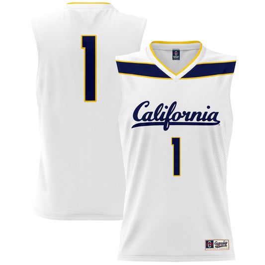 Youth GameDay Greats #1 White Cal Bears Lightweight Basketball Fashion Jersey