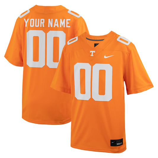 Youth Nike Tennessee Orange Tennessee Volunteers Custom Football Game Jersey