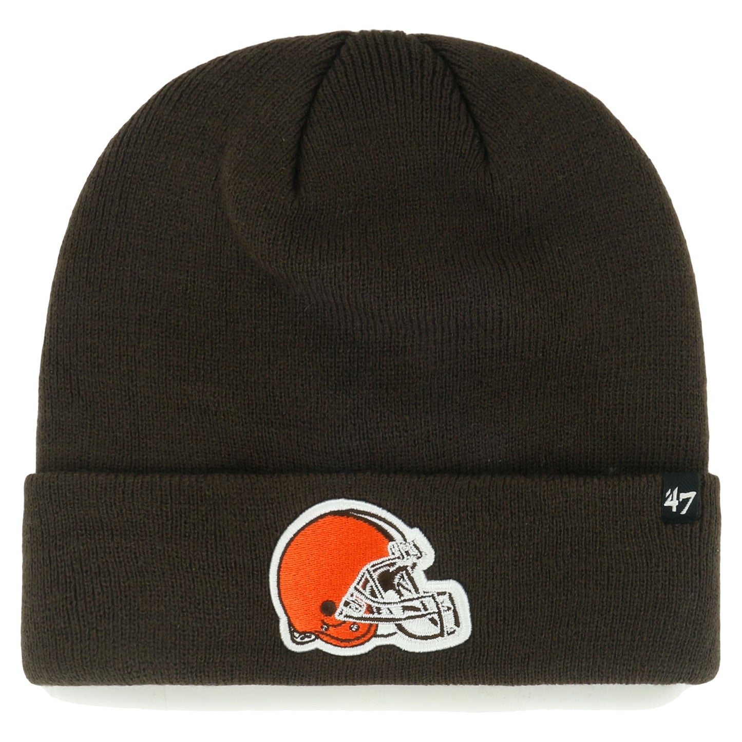 Youth '47 Brown Cleveland Browns Logo Cuffed Knit Hat