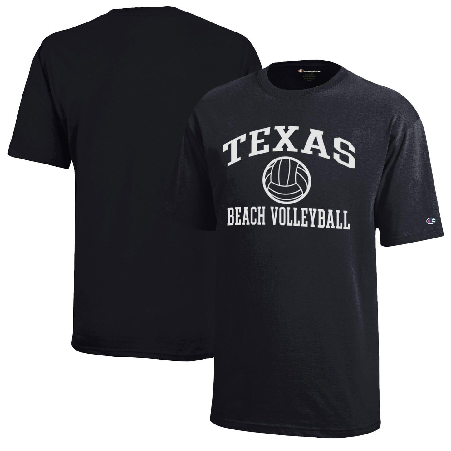 Youth Champion Black Texas Longhorns Beach Volleyball Icon Jersey T-Shirt