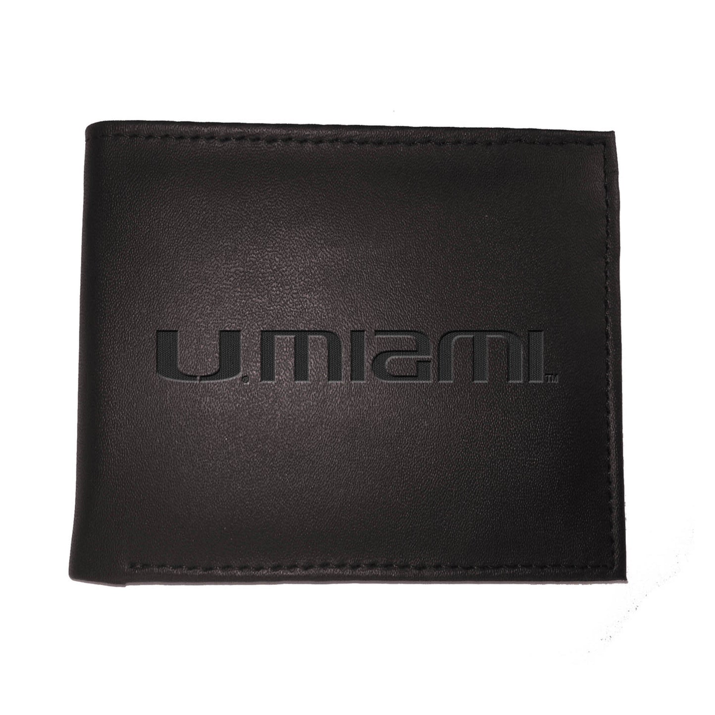 Black Miami Hurricanes Hybrid Bi-Fold Wallet