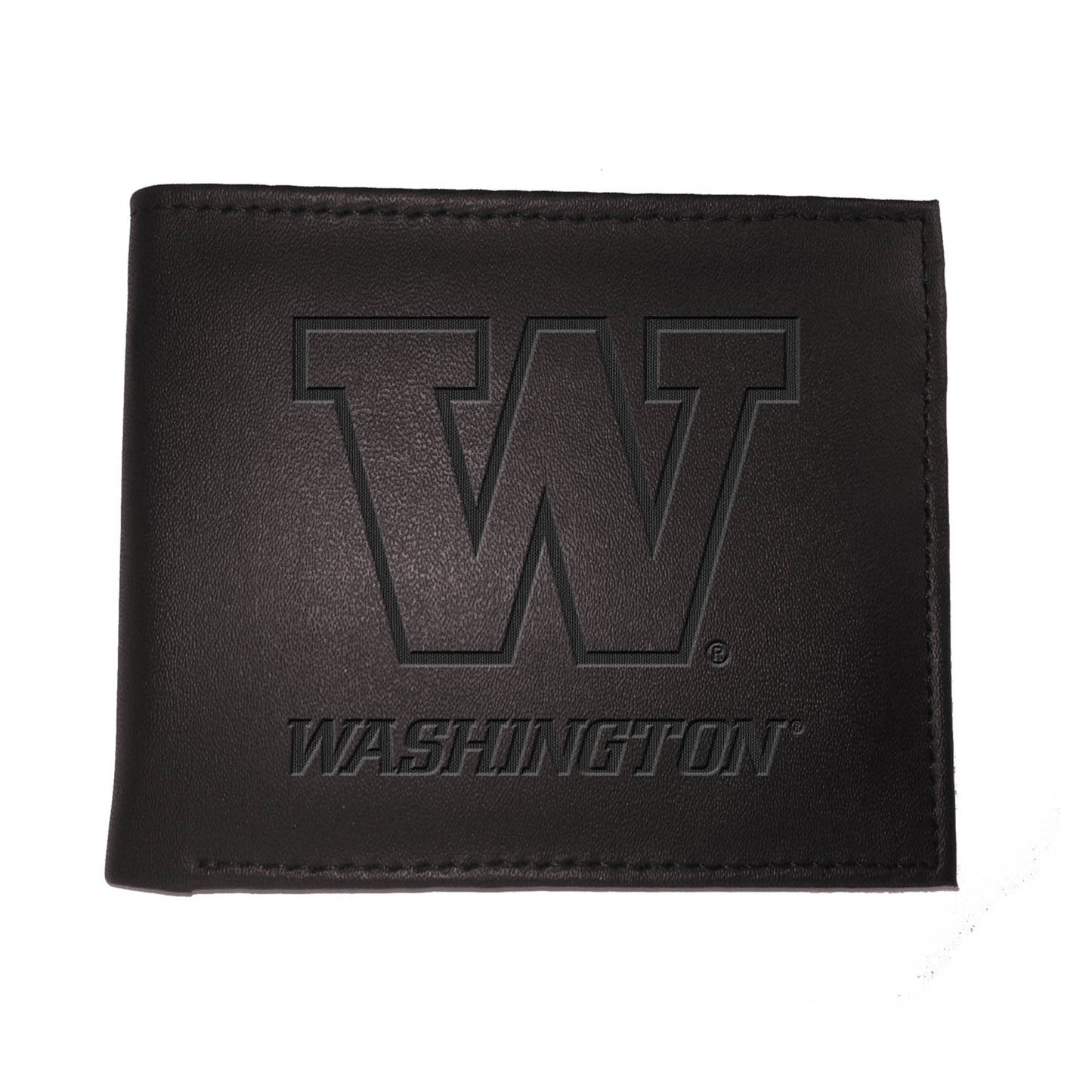 Black Washington Huskies Hybrid Bi-Fold Wallet