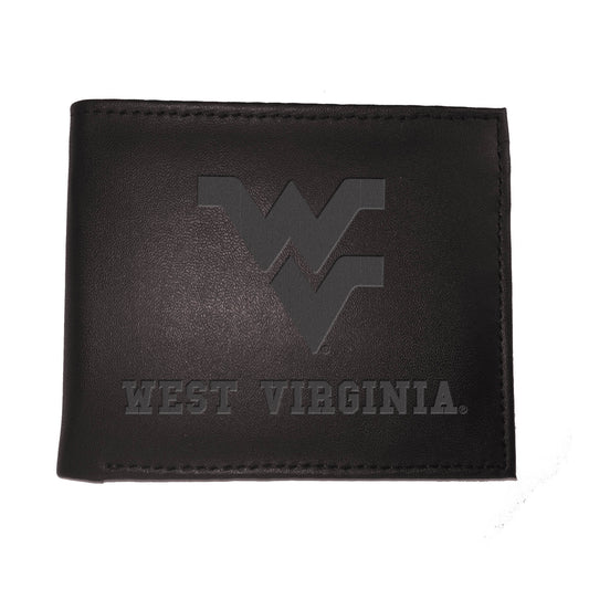 Black West Virginia Mountaineers Hybrid Bi-Fold Wallet