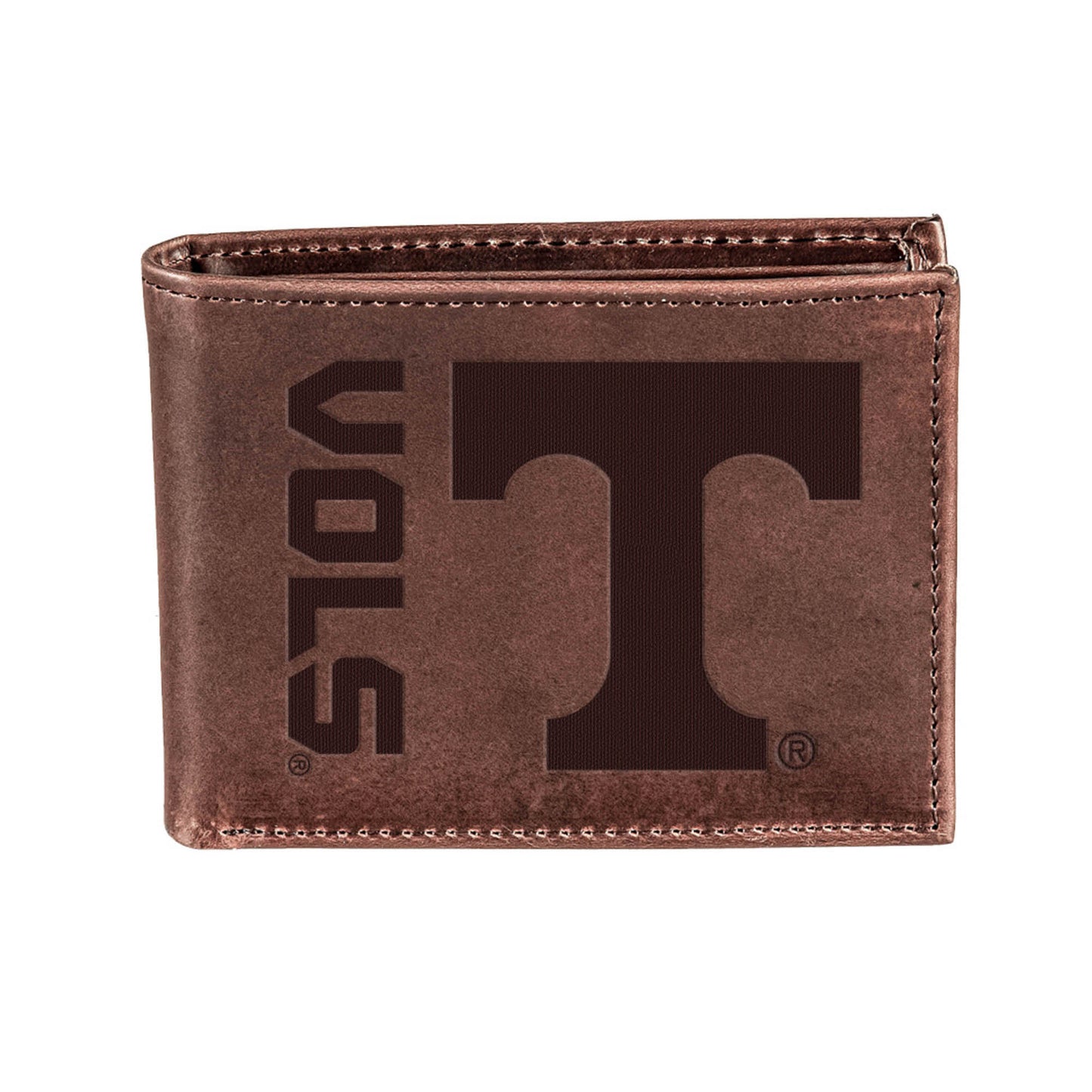 Brown Tennessee Volunteers Bi-Fold Leather Wallet