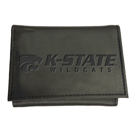 Black Kansas State Wildcats Hybrid Tri-Fold Wallet