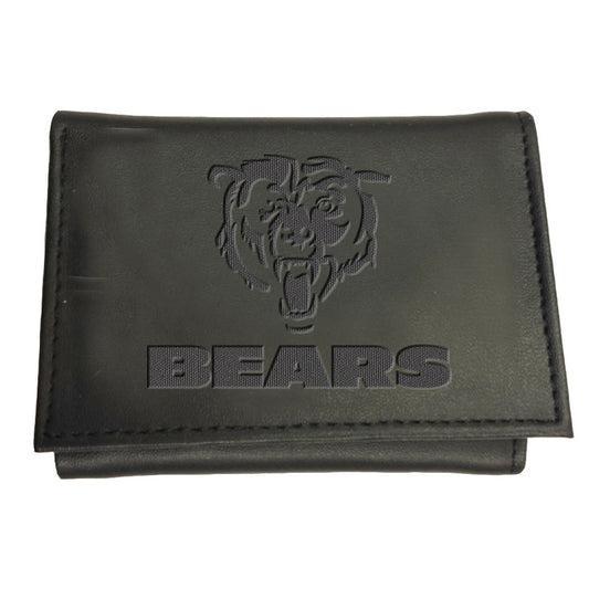 Black Chicago Bears Hybrid Tri-Fold Wallet