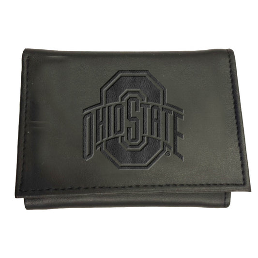 Black Ohio State Buckeyes Hybrid Tri-Fold Wallet