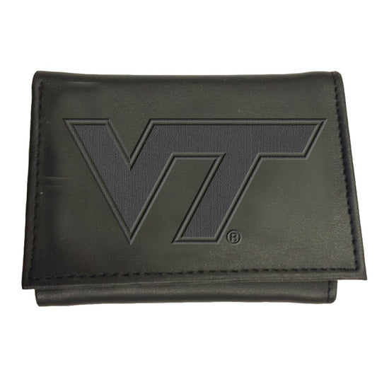 Black Virginia Tech Hokies Hybrid Tri-Fold Wallet