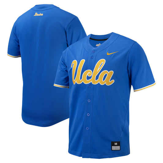 Men's Nike Blue UCLA Bruins Replica Full-Button Baseball Jersey