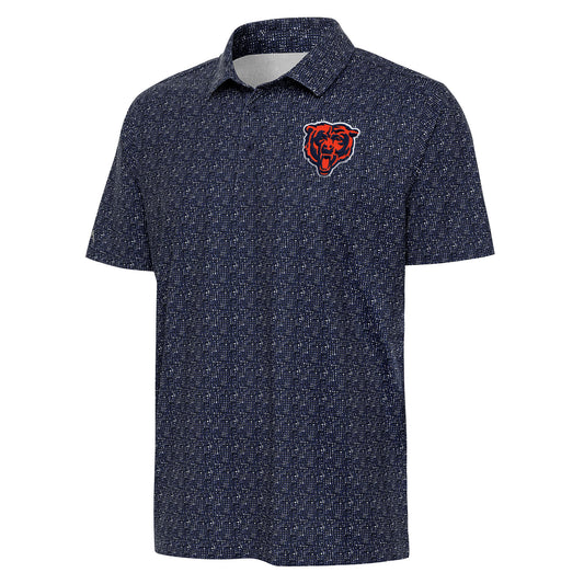 Men's Antigua  Navy Chicago Bears Figment Polo