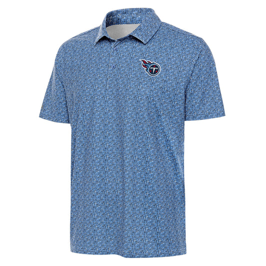 Men's Antigua Light Blue Tennessee Titans Figment Polo