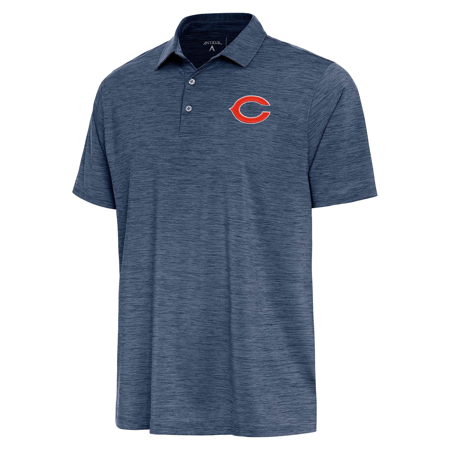 Men's Antigua  Heather Navy Chicago Bears Layout Polo