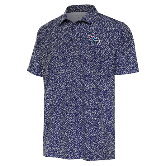 Men's Antigua  Navy Tennessee Titans Terrace Polo