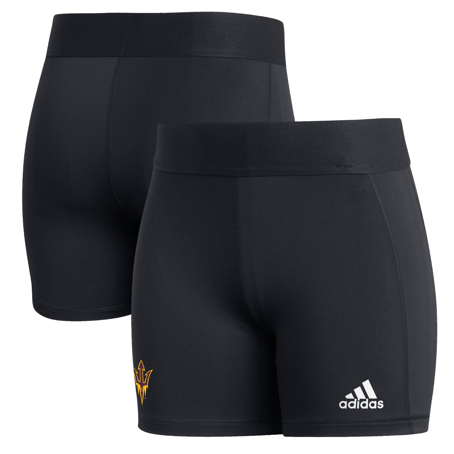 Women's adidas  Black Arizona State Sun Devils Alphaskin Tight Shorts