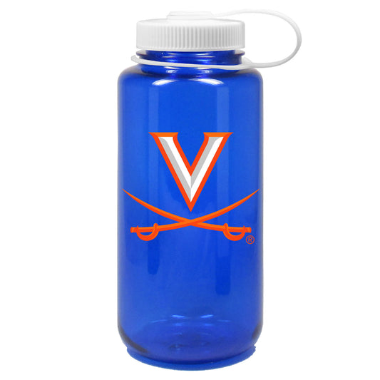 Navy Virginia Cavaliers 32oz. Nalgene Sustainable Wide Mouth Water Bottle