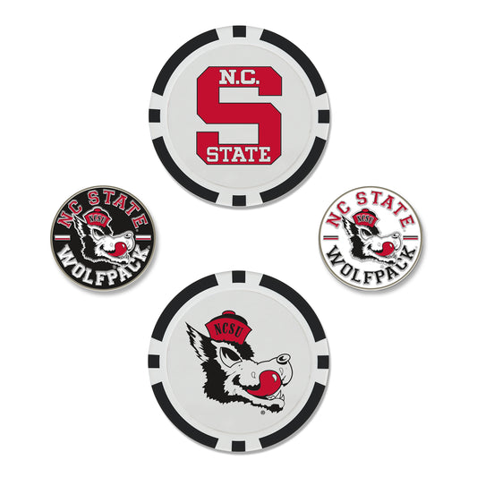 WinCraft NC State Wolfpack 4-Pack Ball Markers Set