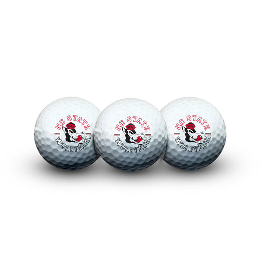 WinCraft NC State Wolfpack 3-Pack Golf Ball Set