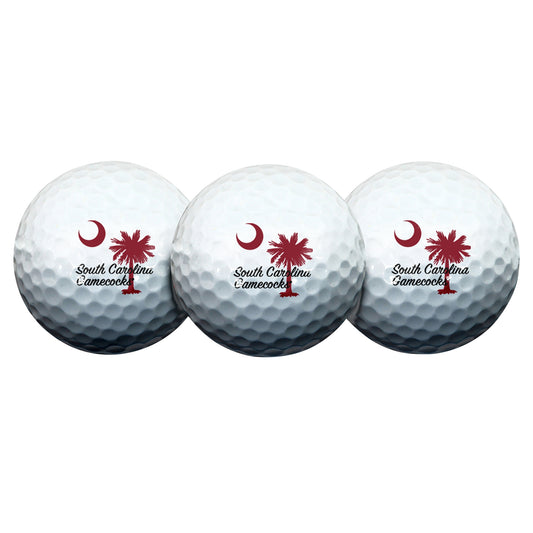 WinCraft South Carolina Gamecocks 3-Pack Golf Ball Set