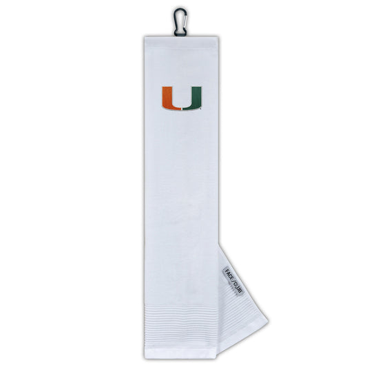 WinCraft Miami Hurricanes Face/Club Tri-Fold Golf Towel