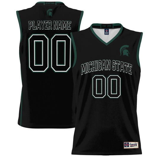 Men's GameDay Greats  Black Michigan State Spartans NIL Pick-A-Player Lightweight Basketball Jersey