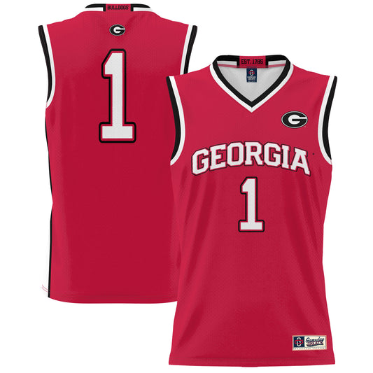 Youth GameDay Greats #1 Red Georgia Bulldogs Lightweight Basketball Jersey