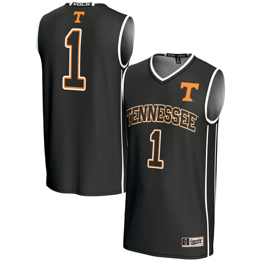 Youth GameDay Greats #1 Black Tennessee Volunteers Lightweight Basketball Jersey