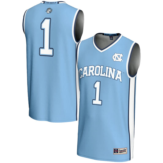 Youth GameDay Greats #1 Carolina Blue North Carolina Tar Heels Lightweight Basketball Jersey