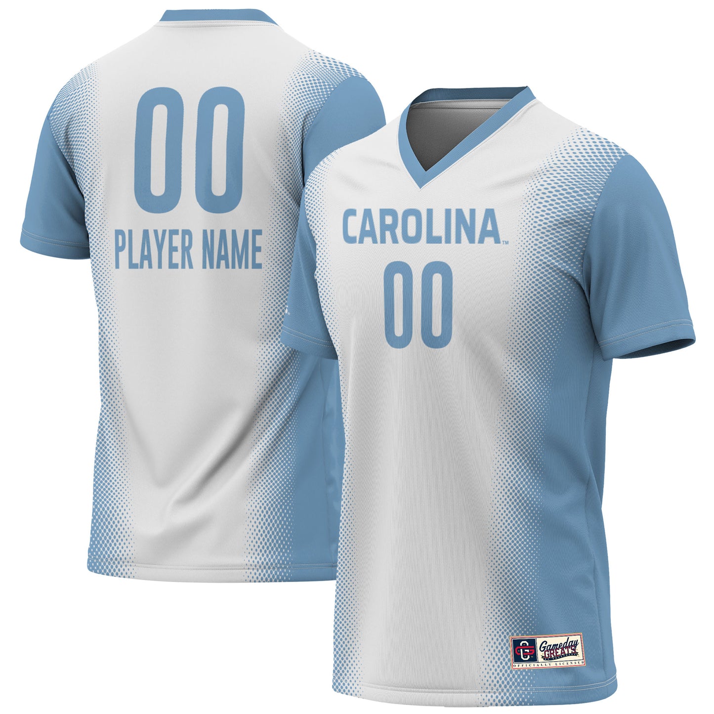 Unisex GameDay Greats  White North Carolina Tar Heels NIL Pick-A-Player Lightweight Women's Soccer Jersey