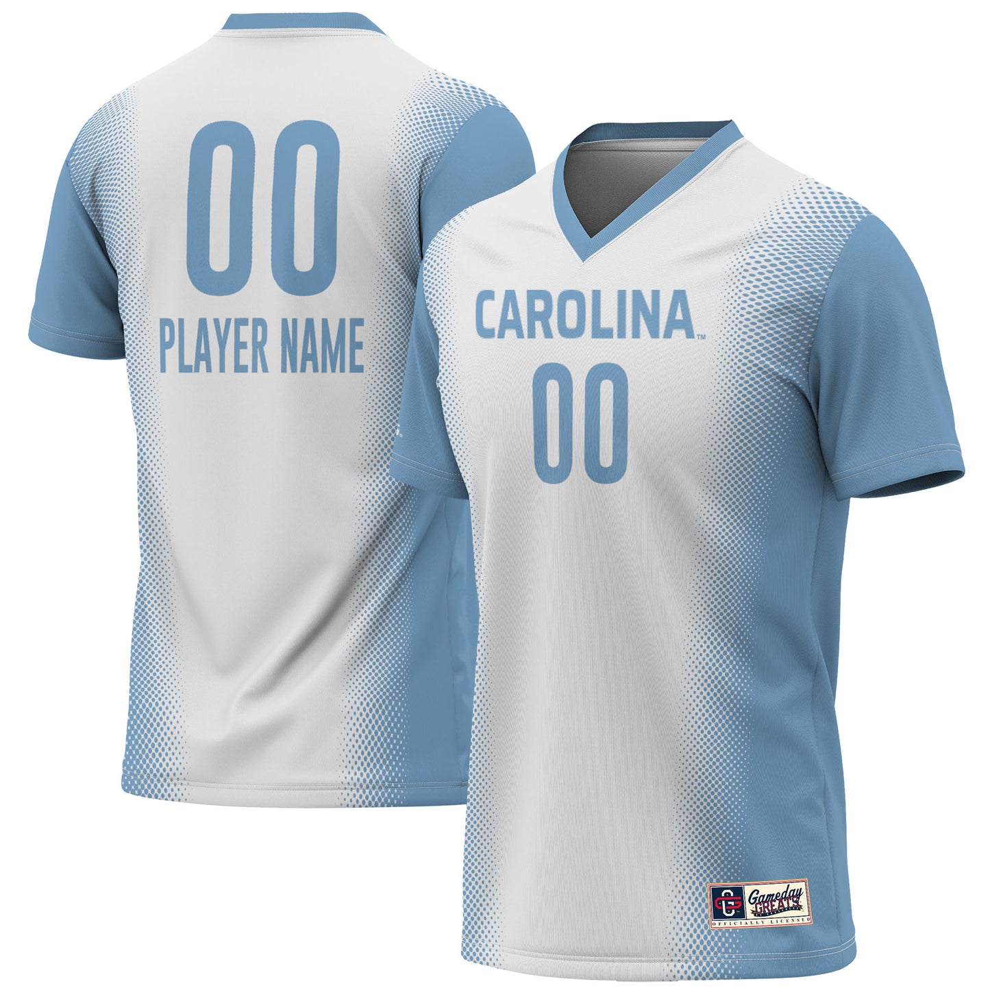 Youth GameDay Greats  White North Carolina Tar Heels NIL Pick-A-Player Lightweight Women's Soccer Jersey