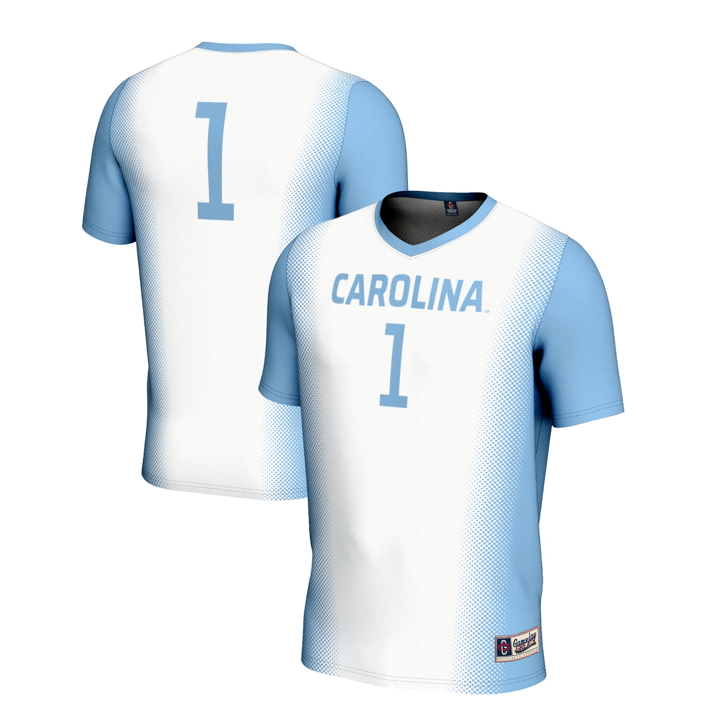 Unisex GameDay Greats #1 White North Carolina Tar Heels Women's Soccer Lightweight Fashion Jersey