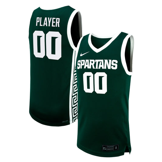 Unisex Nike  Green Michigan State Spartans NIL Pick-A-Player Women's Basketball Jersey