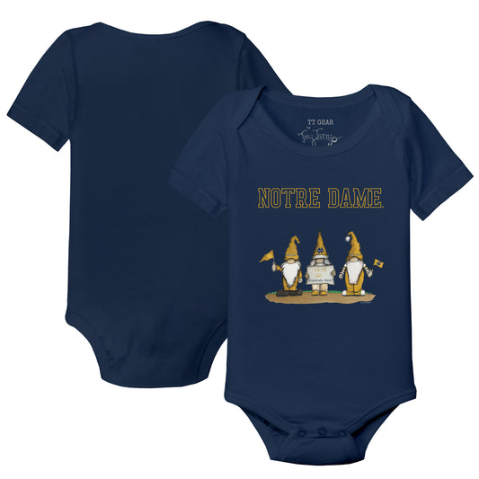 Infant Tiny Turnip  Navy Notre Dame Fighting Irish Gnomes Bodysuit