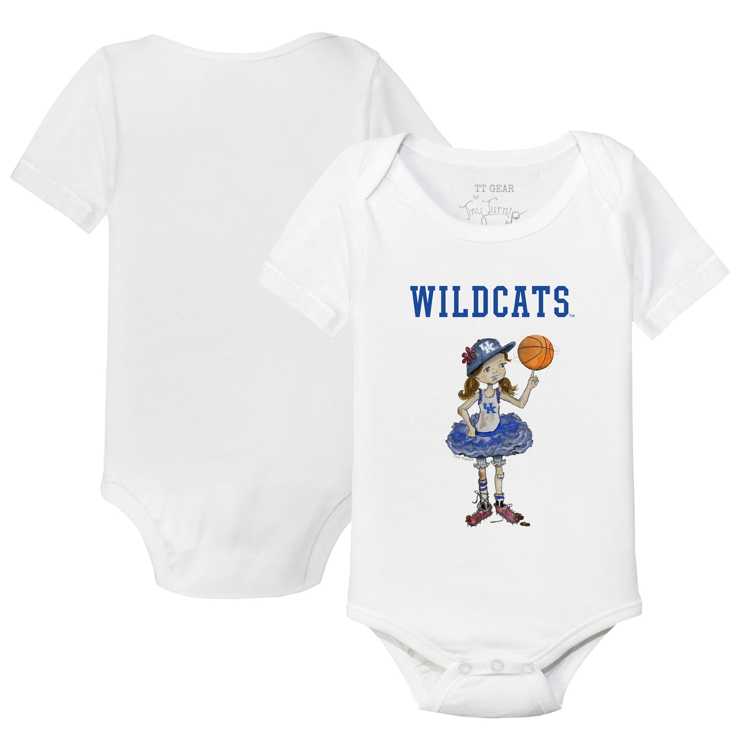 Infant Tiny Turnip  White Kentucky Wildcats  Bodysuit