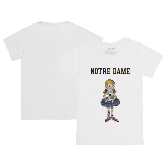 Infant Tiny Turnip  White Notre Dame Fighting Irish  T-Shirt