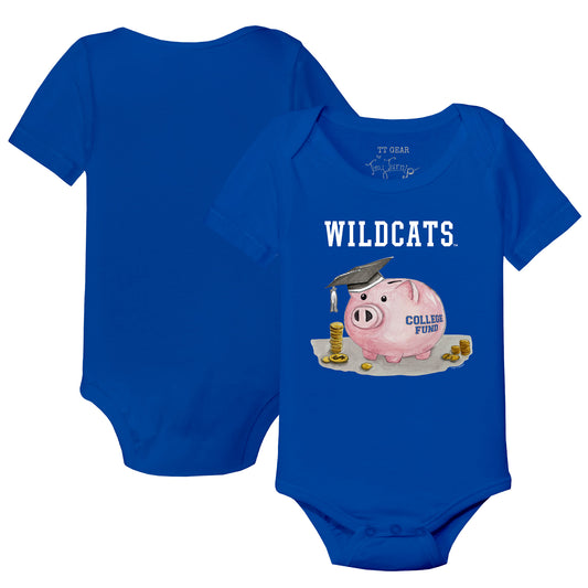 Infant Tiny Turnip  Royal Kentucky Wildcats Piggy Bank Bodysuit