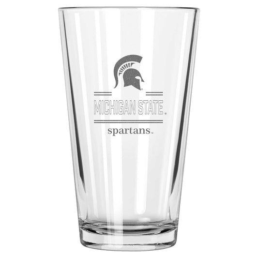 Michigan State Spartans 16oz. Etched Classic Crew Pint Glass