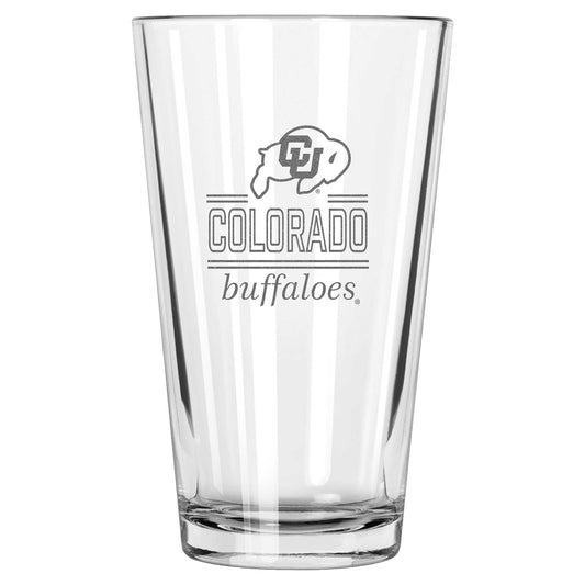 Colorado Buffaloes 16oz. Etched Classic Crew Pint Glass